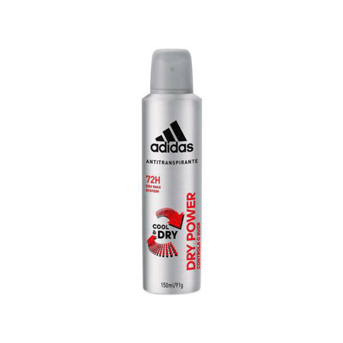 Desodorante Aerosol Adidas Masculino Dry Power Cool E Dry 72 H Com 150 Ml