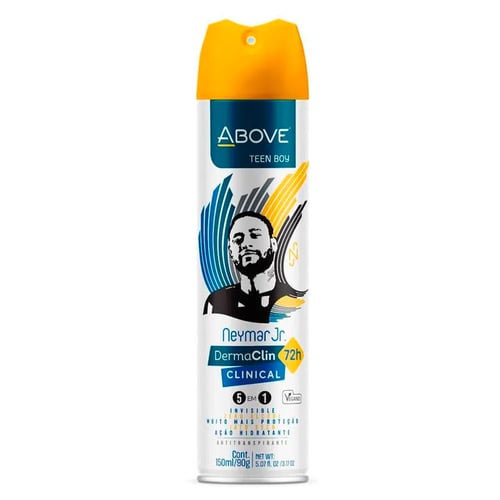 Desodorante Aerossol Antitranspirante Above Neymar Jr. Tenn Boy Com 150Ml