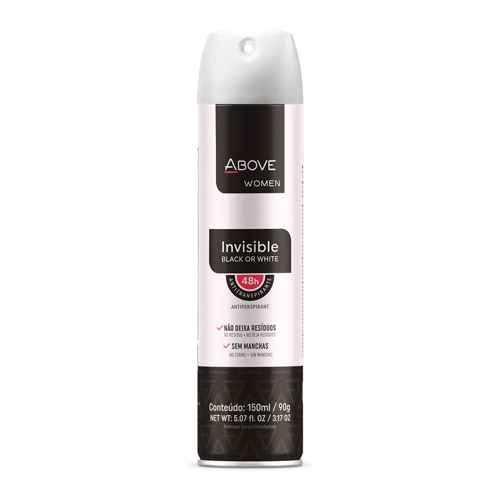 Desodorante Aerossol Antitranspirante Above Woman Invisible 150Ml