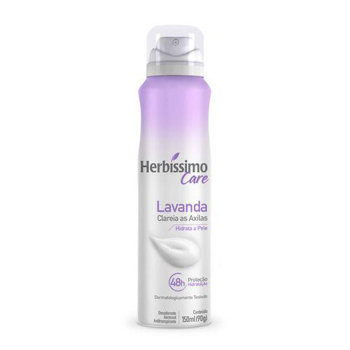Desodorante Aerossol Antitranspirante Herbissimo Care Lavanda