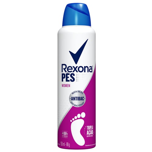 Desodorante Aerossol Para Os Pés Rexona Women Com 153Ml