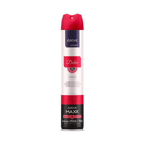 Desodorante Antitranspirante Aerosol Above Women Maxx Dolce Com 250Ml