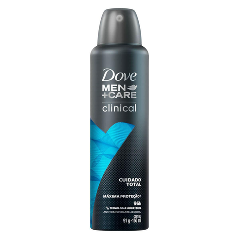 Desodorante Antitranspirante Aerosol Dove Men +Care Clinical Cuidado Total 150Ml