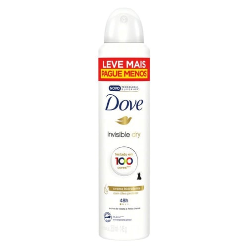 Imagem do produto Desodorante Antitranspirante Aerossol Dove Invisible Dry Com 250Ml 250Ml