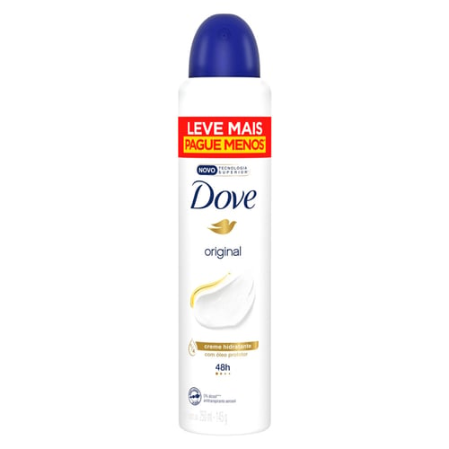 Desodorante Antitranspirante Aerossol Dove Original Com 250Ml 250Ml