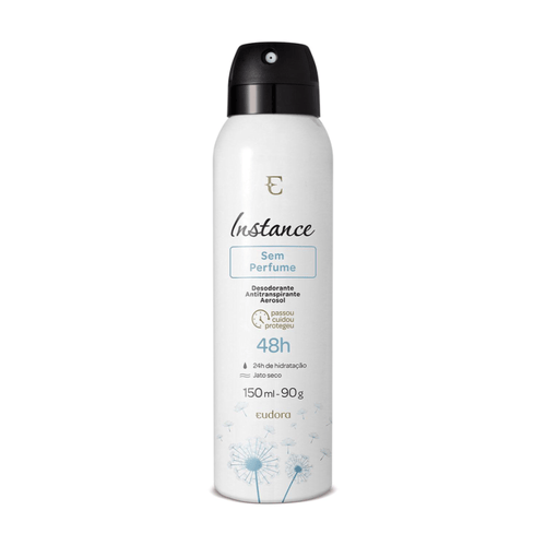 Imagem do produto Desodorante Antitranspirante Aerossol Sem Cheiro Instance 150Ml Eudora