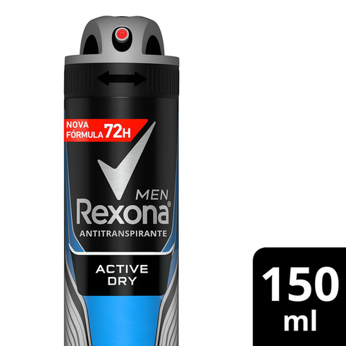 Desodorante Antitranspirante Rexona Men Active Aerosol Com 90G