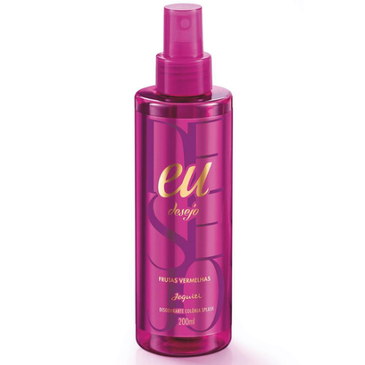Imagem do produto Desodorante Colônia Splash Eu Desejo Frutas Vermelhas Jequiti 200 Ml