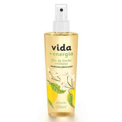 Imagem do produto Desodorante Colônia Splash Vida + Energia Flor De Limão Siciliano Jequiti