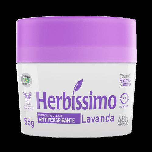 Desodorante Creme Antitranspirante Lavanda Herbissimo 55G Herbíssimo