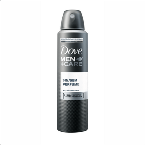 Desodorante Dove Men + Care Sem Perfume Aerosol Antitranspirante 48H Com 89G
