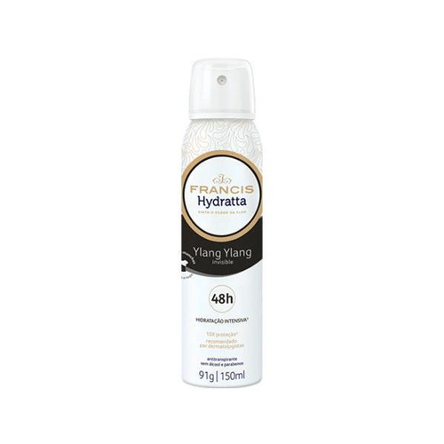 Imagem do produto Desodorante Francis Hydratta Ylang Invisible Aerosol Com 150Ml