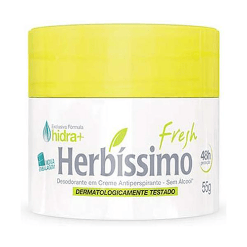 Desodorante - Herbíssimo Fresh Thermo Energy Creme Com 55 Gramas