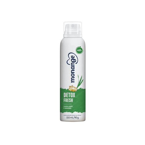 Imagem do produto Desodorante Monange Detox Fresh Aerosol Antitranspirante 48H 150Ml