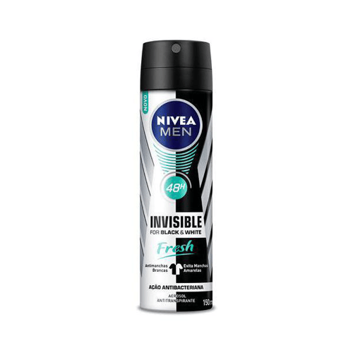 Desodorante Nivea Aerossol Masculino B&W Erva Doce 150Ml