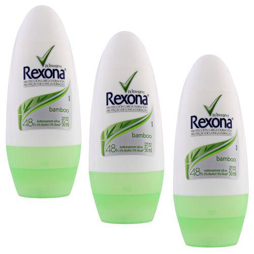 Desodorante Rexona Bamboo Rollon 50Ml Preço Especial