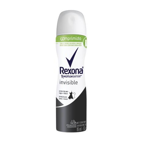 Desodorante Rexona Invisible Aerosol Comprimido Antitranspirante 48H Com 85Ml