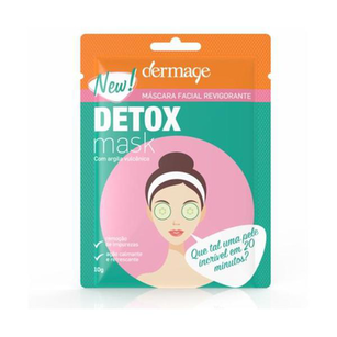 Máscara Facial Revigorante Detox Dermage Sachê 10G