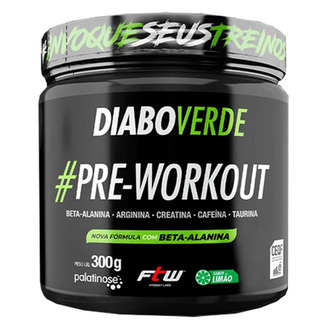 Diabo Verde Insano Preworkout Sabor Limão 150G Ftw