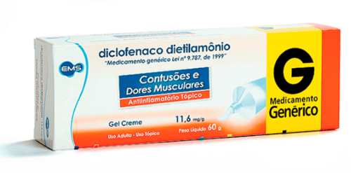 Imagem do produto Diclofenaco Dietilamônio 11,6Mg - Gel 60G Ems Genérico