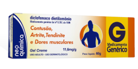 Imagem do produto Diclofenaco Dietilamônio 11,6Mg - Gel Creme 60G Neo Química Genérico