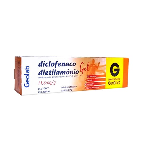 Diclofenaco - Dietilamonio 60G Geolab Genérico
