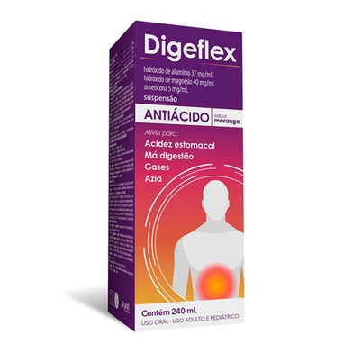 Digeflex Suspensão Oral Sabor Morango 240Ml