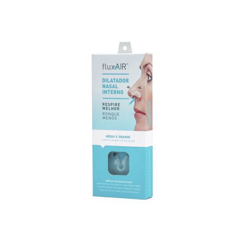 Dilatador Nasal Interno Flux Air Embalagem Teste Com 2 Unidades
