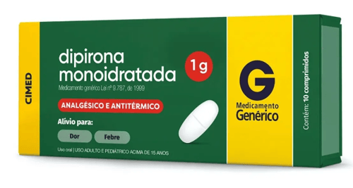 Imagem do produto Dipirona 1G - 10 Comprimidos Cimed Genérico