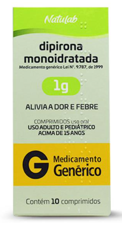 Imagem do produto Dipirona 1G - 10 Comprimidos Natulab Genérico