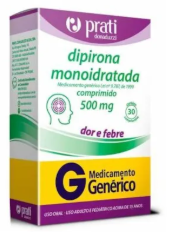 Dipirona 1G - 30 Comprimidos Genérico Prati Donaduzzi