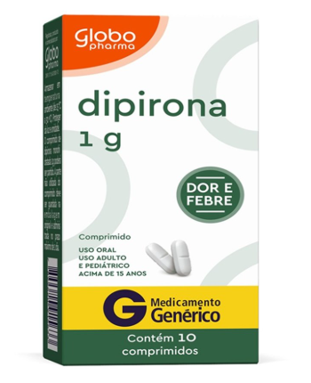 Dipirona Monoidratada 1G - 10 Comprimidos