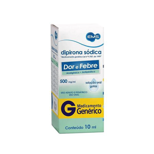 Dipirona - Sódica Gotas 10Ml Ems Genérico