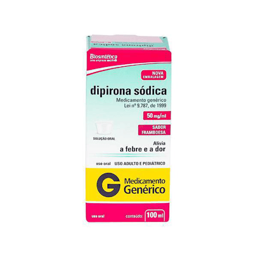 Dipirona - Sódica Sl 100Ml Aché Genérico