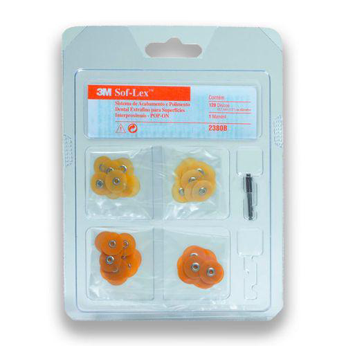 Imagem do produto Disco De Lixa Soflex Pop On Kit 4931 B1 Laranja Com 120+Mandril 3M