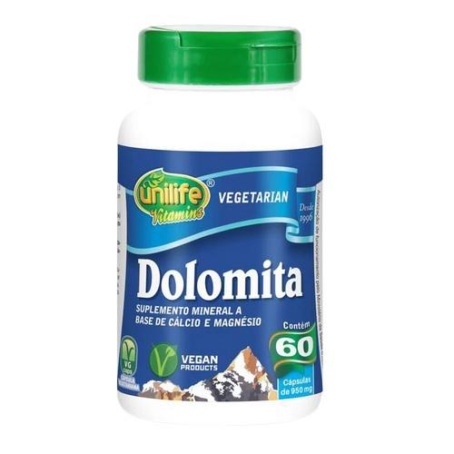 Imagem do produto Dolomita Cálcio E Magnésio 950Mg 60 Cápsulas