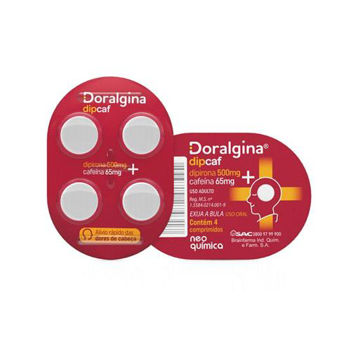 Doralgina Dipcaf 4 Comprimidos