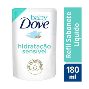 Dove Baby Sabonete Liquido Hidratacao Sensivel Refil 180Ml