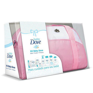 Dove Baby Shampoo Hidratacao Enrequecida 200Ml + Kit Baby + Bag Rosa