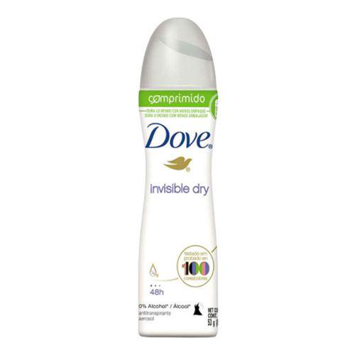 Dove Desodorante Aerosol Antitranspirante Invisible Dry Ar Comprimido 54G 85Ml