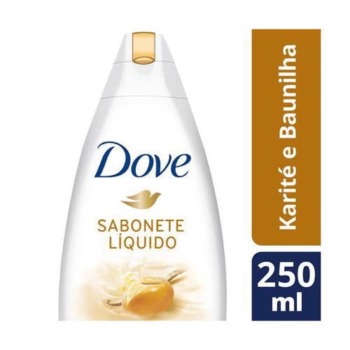 Dove Sabonete Liquido Karite E Baunilha 250 Ml