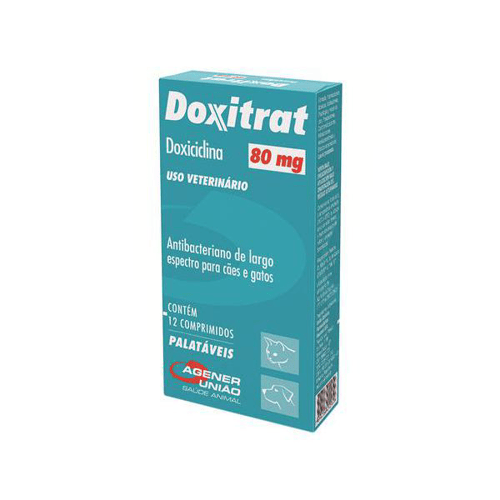Imagem do produto Doxitrat 80Mg Antibacteriano Para Cães E Gatos