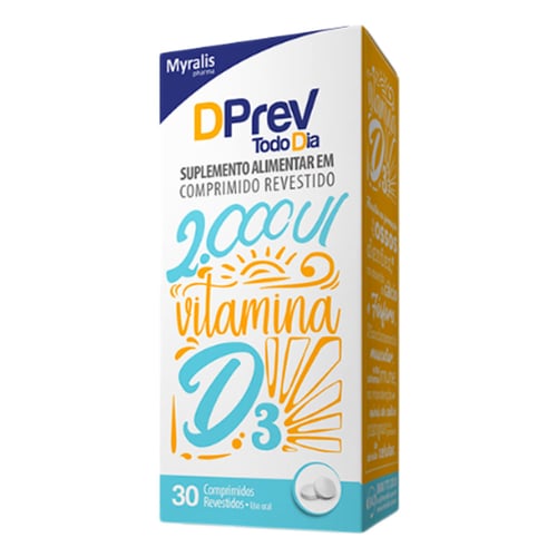 Imagem do produto Dprev Todo Dia 2000Ui 30 Comprimidos Revestidos