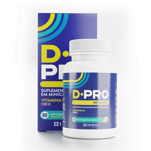 Imagem do produto Dpro Vitamina D3 2000Ui Com 60 Cápsulas