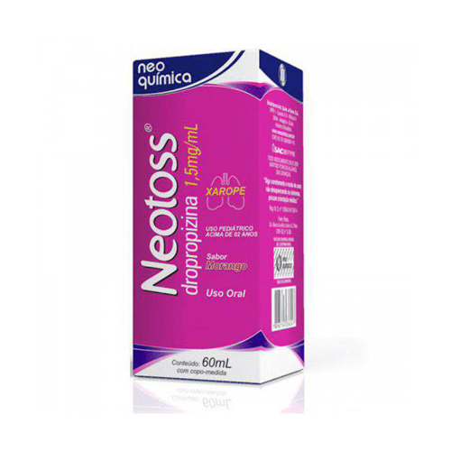 Dropropizina - Neotoss Xarope Pediátrico Com 60 Ml