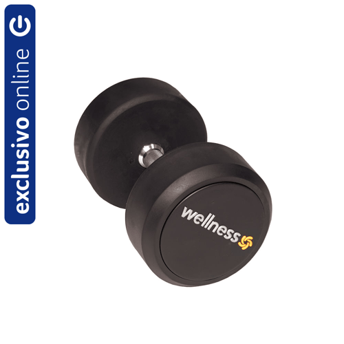Imagem do produto Dumbell Emborrachado Deluxe 20 Kg Wellness Wk120