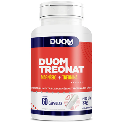 Imagem do produto Duom Treonat Magnésio Treonina Treonato 60 Cápsulas Duom