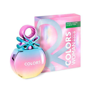 Eau De Toilette Colors Woman De Benetton Holo Feminino 80Ml