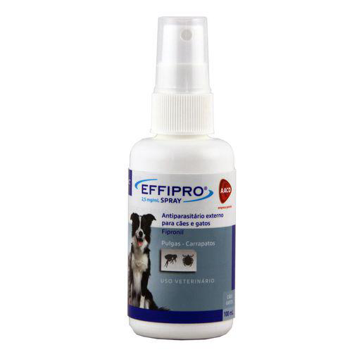 Imagem do produto Effipro Spray 100Ml Virbac Antipulgas E Carrapatos Cães E Gatos