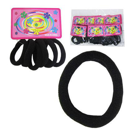 Imagem do produto Elástico De Cabelo Preto 6 Unidades